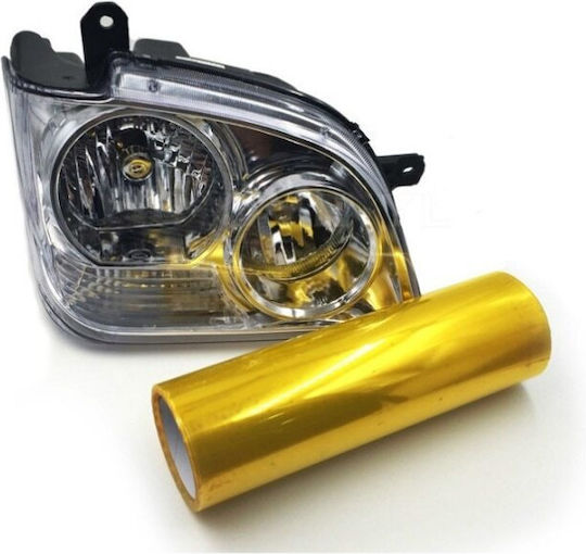 Yellow Protective Film Headlights Taillights Dimensions 60 Cm X 60 Cm Protects Against Scratches Chemicals Uv Radiation Extreme Weather Conditions Reduces Risk Yellowing Cracking