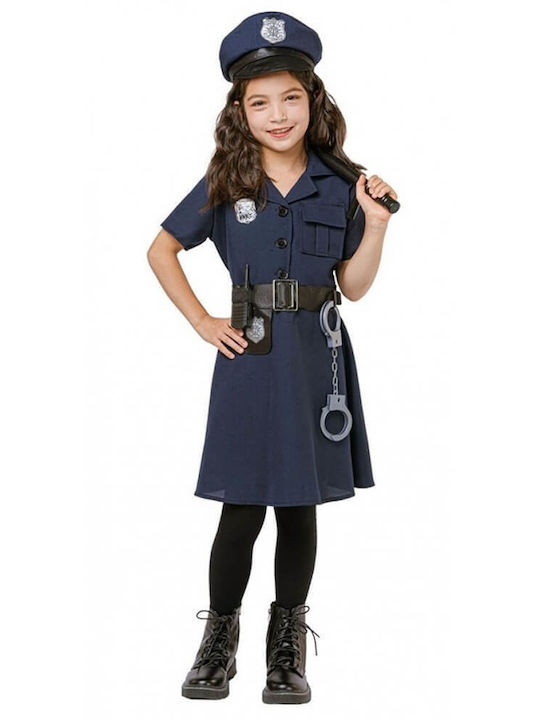 Kids Carnival Costume Policewoman