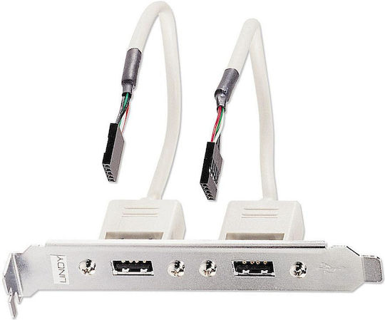 Αντάπτορας Lindy Bracket Usb 2x Usb Typ A 5 Idc-coupling 0.2m