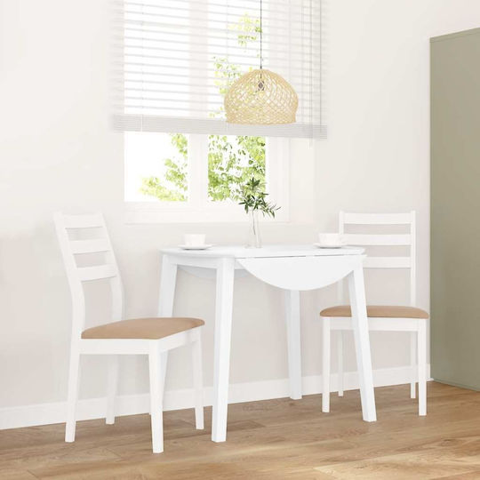 Stühle Speisesaal White 2Stück 48.5x49x90cm