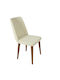 Milano Dining Room Fabric Chair Ecru 59x59x91cm