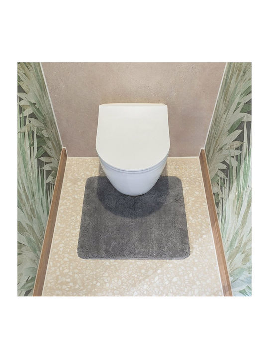 Sealskin Rutschfest Badematte Synthetisch,Polyester/Cotton/Leather Toilette 800633 Grey 57x60cm