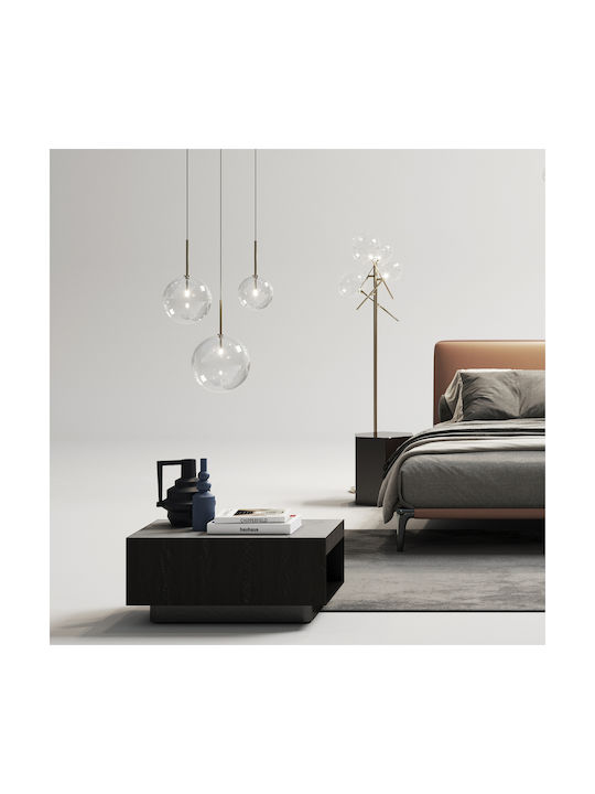 Ideal Lux Equinoxe Sp1 Pendant Light Silver with Socket G4 25x25cm