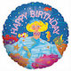 18" Μπαλόνι Γοργόνα Happy Birthday