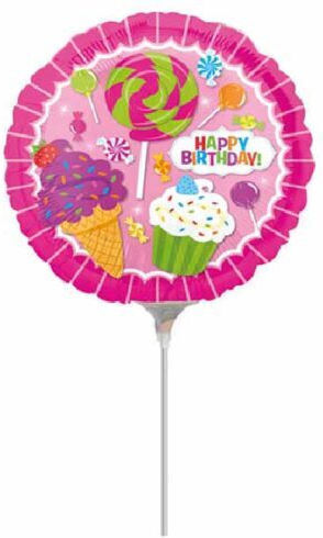 9'' Mini-Form-Ballon Süßwarenladen "Alles Gute zum Geburtstag"