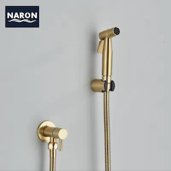 Naron Wall Mounted Bidet Set Gold