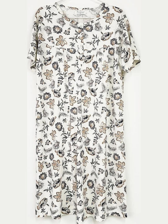 Sorrisino Summer Women's Nightdress White, Tan,...