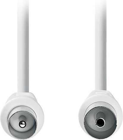 NOD Cablu Antenă Coaxial de sex masculin - Coaxial de sex feminin Alb 1.5m (141-0260)