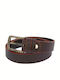 Leather Women's Belt Brown