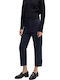 Damen Stoff Hose Dark Blue