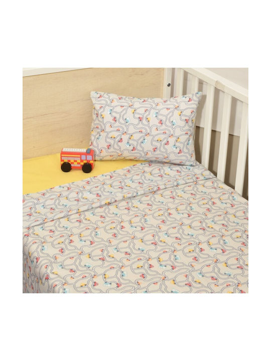 Baby Oliver Seturi de cearșafuri pentru bebeluși Pentru Cradle Bumbac Multicolore 80x100buc 2buc