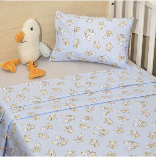 Baby Oliver Σετ Βρεφικά Σεντόνια Λίκνου Βαμβακερά Πολύχρωμα 80x100εκ. 2τμχ