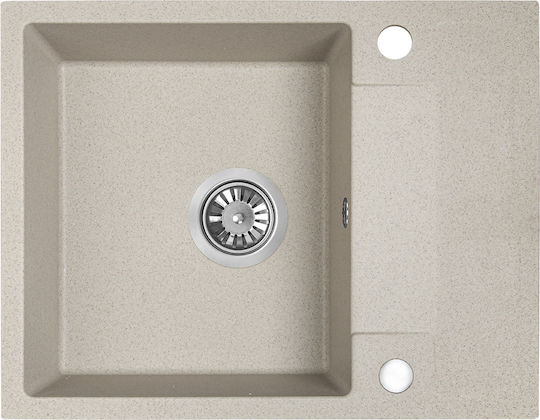 Kuchinox Drop-In Spüle aus Verbundgranulat B56xT44cm Beige