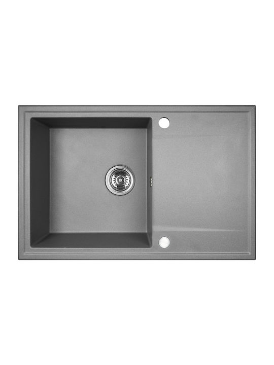 Kuchinox Drop-In Chiuvetă din Granit Sintetic L67xW44cm Gri