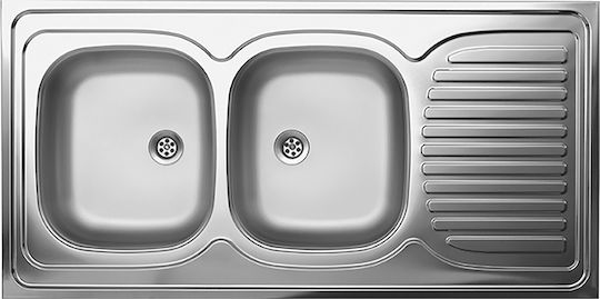 Kuchinox SK6_021T Drop-In Inox Μ120xΠ60cm Silber