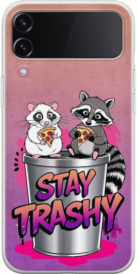 Stay Trashy Samsung Galaxy Z Flip 4 5g Flexible TPU Transparent Silicone