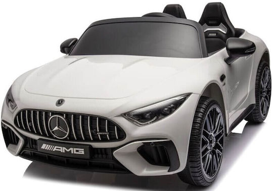 Mercedes AMG SL63 Doppelsitzer mit Fernbedienung Lizensiert 12 Volt Weiß