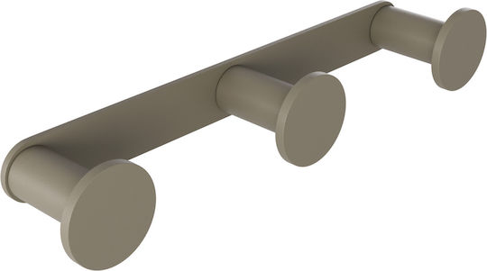Verdi Omicron Triple Wall-Mounted Bathroom Hook Green