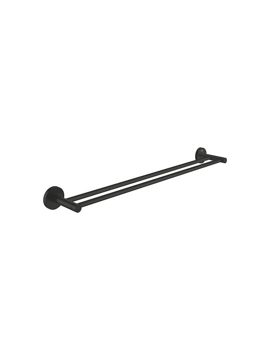 Grohe Essentials Single Wall-Mounted Bathroom Rail Black