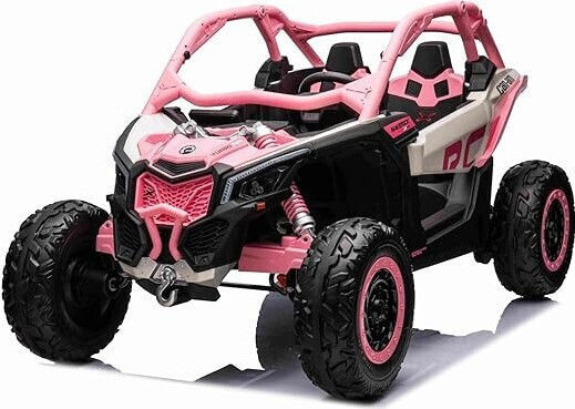 Can Am Maverick UTV Buggy Doppelsitzer mit Fernbedienung Lizensiert 24 Volt Rosa