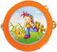 Orange Plastic Hand Tambourine