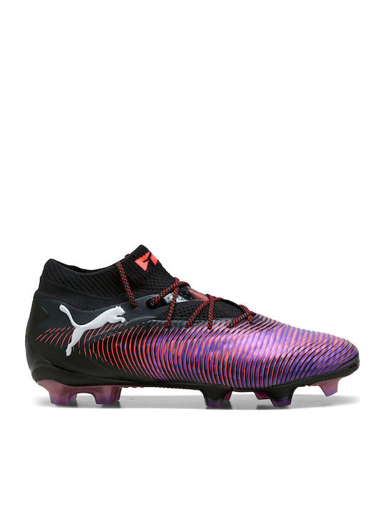 PUMA Future 8 Ultimate Ποδοσφαιρικά Παπούτσια με Τάπες FG Μαύρα PUMA Future 8 Ultimate Ποδοσφαιρικά Παπούτσια με Τάπες FG Μαύρα