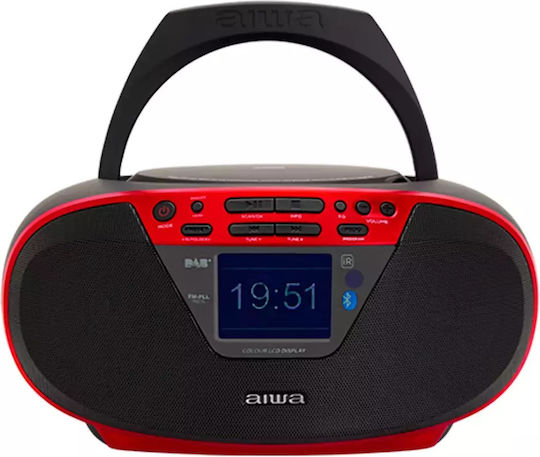 Aiwa Φορητό Ηχοσύστημα με USB / Bluetooth Κόκκινο