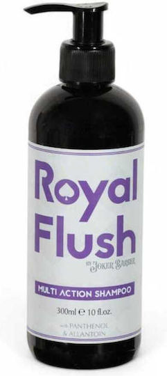 Joker Barber Royal Flush Shampoos for Sensitive Scalp against Dandruff & Hair Loss for All Hair Types 300ml