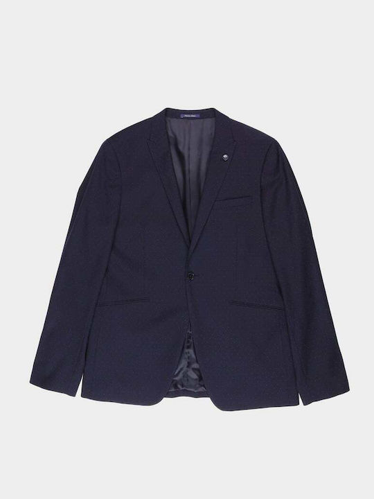 Men's Winter Suit Jacket Regular Fit Blue