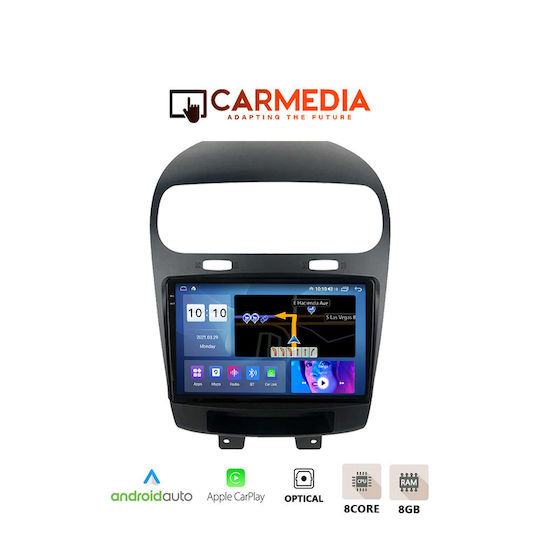 Carmedia Автомобилна Аудио Система (Блутут/USB/AUX/WiFi/GPS/Apple-Carplay/Android-Auto) с Тъчскрийн 9.5"