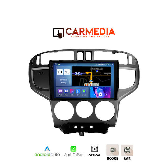 Carmedia Ηχοσύστημα Αυτοκινήτου για Hyundai Matrix 2001-2010 (Bluetooth/USB/AUX/WiFi/GPS/Apple-Carplay/Android-Auto) με Οθόνη Αφής 9.5"