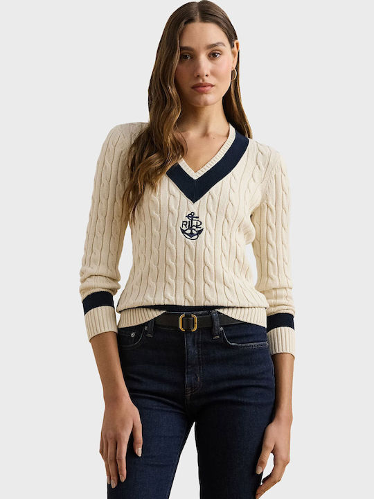V Neck Ralph Lauren Pullover Gestreift Damen Ralph Lauren Damen