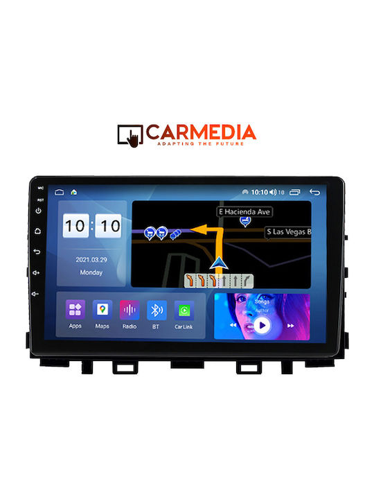 Carmedia Ηχοσύστημα Αυτοκινήτου για Kia Rio / Stonic 2018 (Bluetooth/USB/AUX/WiFi/GPS/Apple-Carplay/Android-Auto) με Οθόνη Αφής 9.5"