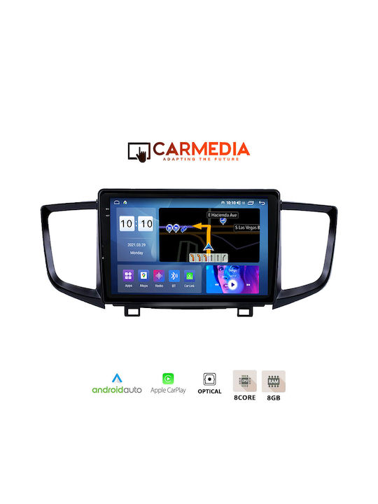 Carmedia Автомобилна Аудио Система (Блутут/USB/AUX/WiFi/GPS/Apple-Carplay/Android-Auto) с Тъчскрийн 9.5"