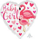 18" Baby Mädchen Flamingo Ballon