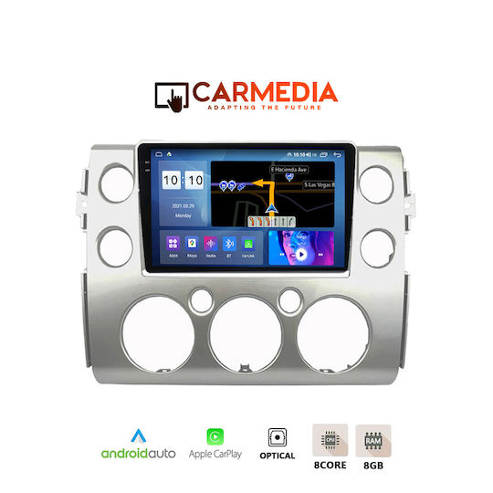 Carmedia Car Audio System for Toyota FJ 2007-2013 (Bluetooth/USB/AUX/WiFi/GPS/Apple-Carplay/Android-Auto) with Touch Screen 9.5"