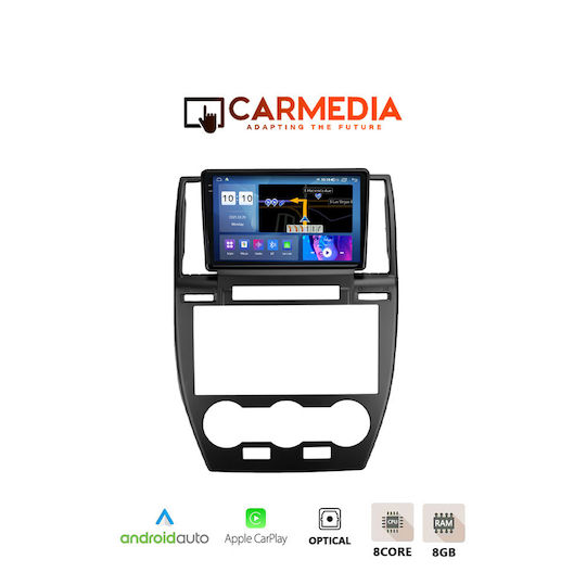 Carmedia Auto-Audiosystem für Land Rover Freelander 2006-2014 (Bluetooth/USB/AUX/WiFi/GPS/Apple-Carplay/Android-Auto) mit Touchscreen 9.5"