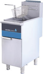 Karamco Φριτέζα Υγραερίου 26.3kW Χωρητικότητας 20lt 39.4x79.4x115cm