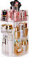 Stand Rotativ De Organizare Cosmetice Cu Niveluri Transparent 30x24cm