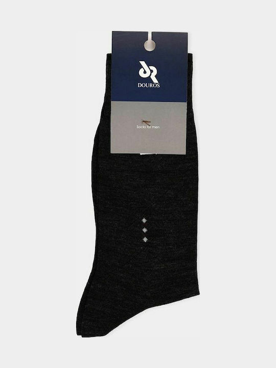 Douros Socks Herren Einfarbige Socken Schwarz 1Pack