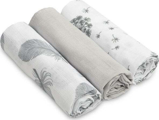 Sensillo Muslin Changing Pads Gray 70x80cm. 3pcs