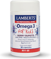 Lamberts Omega 3 For Kids Ιχθυέλαιο 250mg 60 μασώμενες ταμπλέτες
