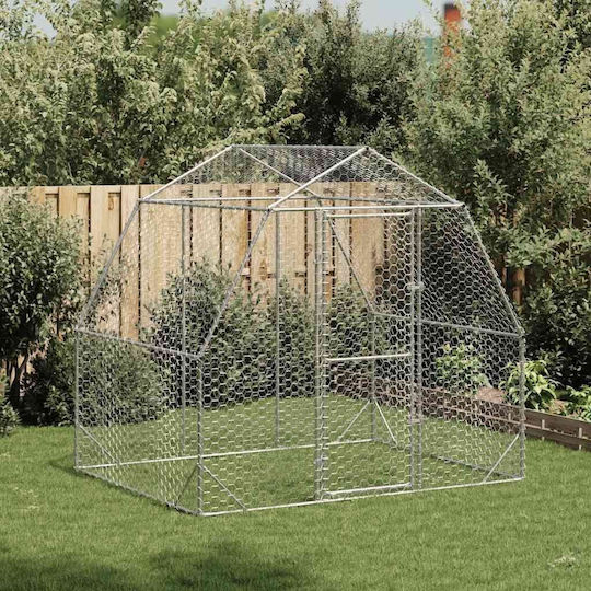 vidaXL 4104029 Verzinkter Stahlkäfig für Vögel 250cmx200cmx225cmcm.