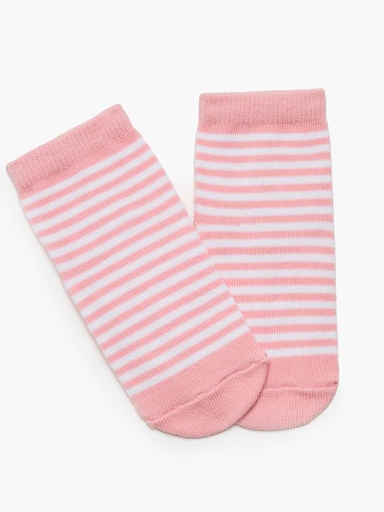 Pretty Baby Kids' Socks White-pink 6 Pairs