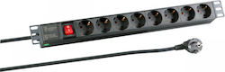 Good Connections Power Strip 8 Sockets with Cable 1.8m Gray
