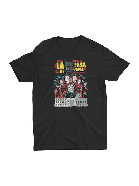 T-shirt Studio La Casa De Papel T-shirt Μαύρο