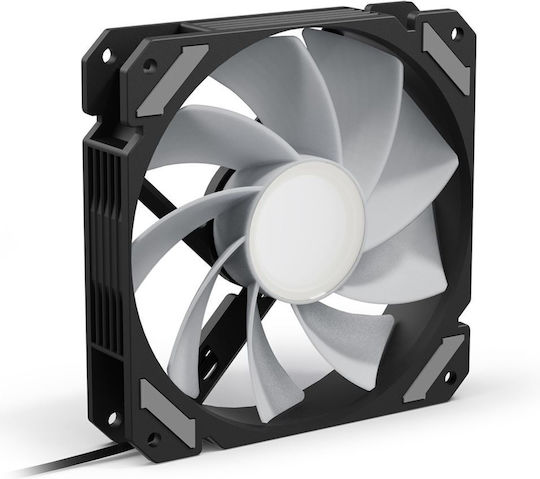 Sharkoon Ventilator Pentru Carcasă Mirror PWM Lamă Inversată 120mm (1500rpm) cu Iluminare RGB și Conexiune 4-Pin