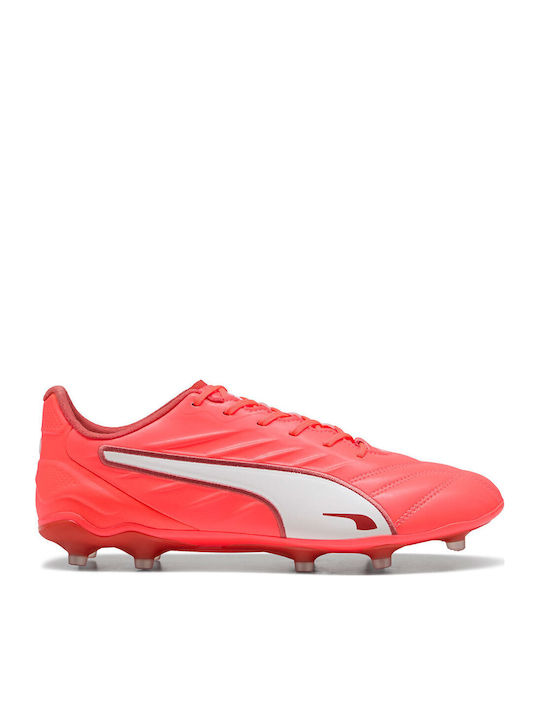 PUMA King Pro Fußballschuhe mit Stollen Rot