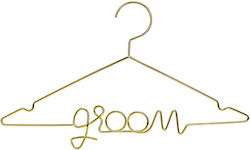 Μεταλλική Χρυσή Κρεμάστρα Groom