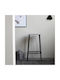 Stool Bar Metallic Rag Dark Iron 36x26x75cm